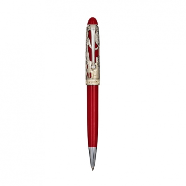 Шариковая ручка Aurora Roma Red CT, в подарочной упаковке