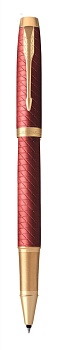 Ручка роллер Parker IM Premium T318  Red G, стержень: F, цвет чернил: black, в подарочной упаковке.
