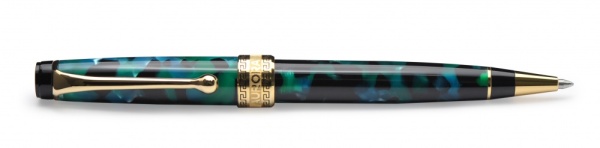 Шариковая ручка Aurora Optima Auroloide Stilografica GT стержень: M, цвет чернил: blue, в подарочной коробке