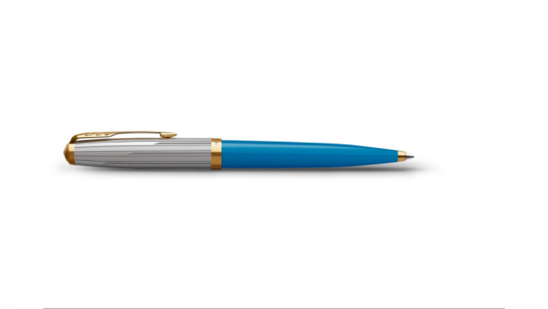 Шариковая ручка Parker 51 Premium Turquoise GT стержень: M, цвет чернил: black, в подарочной упаковке.