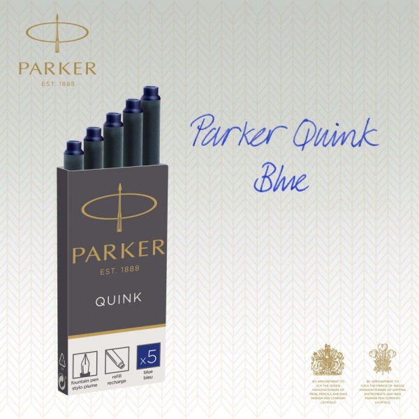 Картридж Parker с чернилами для перьевой ручки Z11, упаковка из 5 шт., цвет: Blue