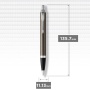 Шариковая ручка Parker IM Metal Core Dark Espresso CT, стержень: M, цвет чернил: blue, в подарочной упаковке.