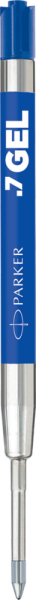 Гелевые стержени Parker Quink Gel, цвет Blue, толщина линии M (0.7), в блистере 2 шт.