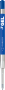 Гелевые стержени Parker Quink Gel, цвет Blue, толщина линии M (0.7), в блистере 2 шт.