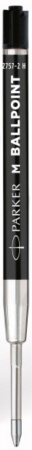 Стержень для шариковой ручки Parker QuinkFlow Basic Z09 размер: M-1мм цвет чернил: Black