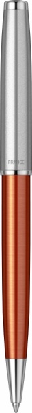 Шариковая ручка Parker Sonnet Essentials Orange SB Steel CT, цвет чернил black, стержень: M, в подарочной упаковке.