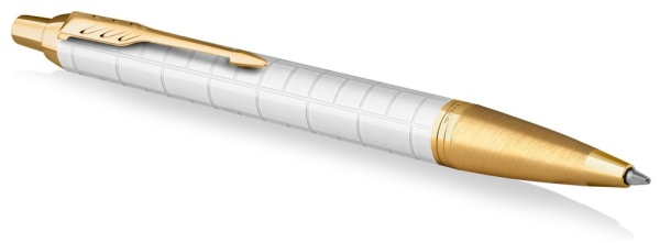 Шариковая ручка Parker IM Premium K318  Pearl GT, стержень: M, цвет чернил: blue, в подарочной упаковке.