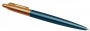 Шариковая ручка Parker Jotter 70th Anniversaryll Azure blue GT, стержень: Mblue. в подарочной упаковке
