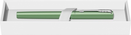Ручка-роллер Parker Vector XL Green CT, цвет чернил black, стержень: F, в подарочной упаковке.