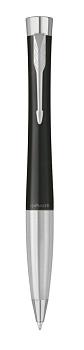 Шариковая ручка Parker Urban (матовый черный лак) Muted Black Chrome Trim, стержень: M, цвет чернил: blue/black, в подарочной упаковке.