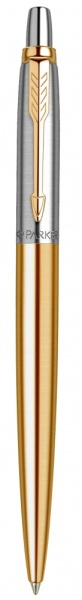 Шариковая ручка Parker Jotter 70th Anniversary St.Stee Gold GT, стержень: Mblue