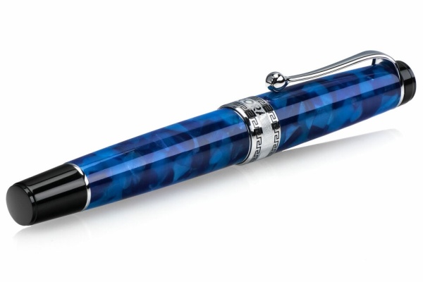 Ручка-роллер Aurora Optima Auroloide Variegated Blue CT, в подарочной коробке