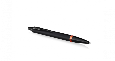Шариковая ручка Parker IM Vibrant Rings Flame Orange, стержень: Mblue, в подарочной упаковке.