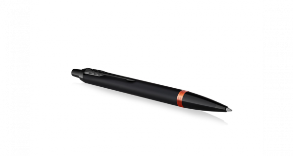 Шариковая ручка Parker IM Vibrant Rings Flame Orange, стержень: Mblue, в подарочной упаковке.