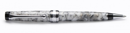 Шариковая ручка Aurora Optima Auroloide Grey CT стержень: M, цвет чернил: blue, в подарочной коробке