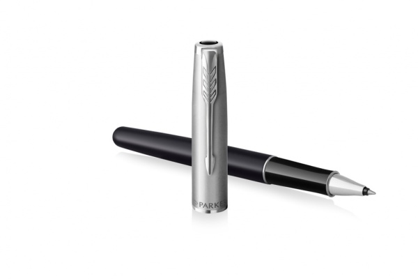 Ручка-роллер Parker Sonnet Entry Point Black Steel CT, стержень: F, цвет чернил: black, в подарочной упаковке