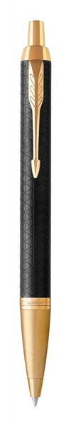 Шариковая ручка Parker IM Premium Black GT, стержень: M, цвет чернил: blue, в подарочной упаковке.