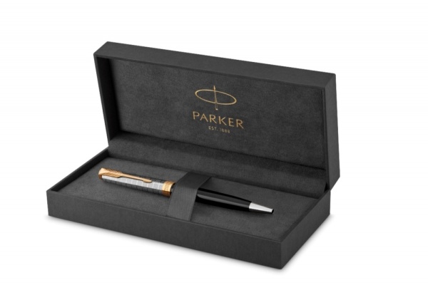 Шариковая ручка Parker Sonnet Premium Refresh BLACK GT, стержень: M, цвет чернил: black , в подарочной упаковке