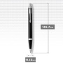 Шариковая ручка Parker IM Metal Black CT лак глянцевый, стержень: M, цвет чернил: blue, в подарочной упаковке.