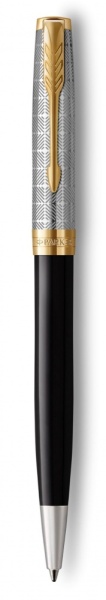 Шариковая ручка Parker Sonnet Premium Refresh BLACK GT, стержень: M, цвет чернил: black , в подарочной упаковке