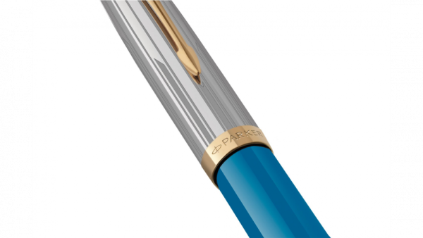 Шариковая ручка Parker 51 Premium Turquoise GT стержень: M, цвет чернил: black, в подарочной упаковке.