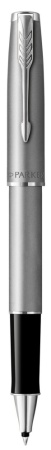 Ручка роллер Parker Sonnet T546  Stainless Steel CT, стержень: F, цвет чернил: black, в подарочной упаковке