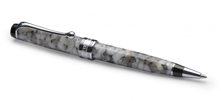 Шариковая ручка Aurora Optima Auroloide Grey CT стержень: M, цвет чернил: blue, в подарочной коробке