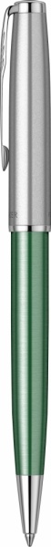 Шариковая ручка Parker Sonnet Essentials Green SB Steel CT, цвет чернил black, стержень: M, в подарочной упаковке.