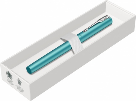 Ручка-роллер Parker Vector XL Teal CT, цвет чернил black, стержень: F, в подарочной упаковке.