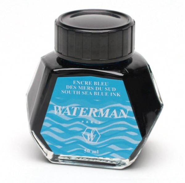 Флакон с чернилами Waterman для перьевой ручки, цвет: South Sea Blue