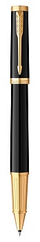 Ручка-роллер Parker "Ingenuity Black GT" стержень: F, цвет чернил: black, в подарочной упаковке.