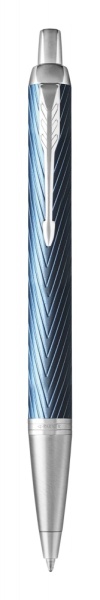 Шариковая ручка Parker IM Premium K318  Blue Grey CT, стержень: M, цвет чернил: blue, в подарочной упаковке.