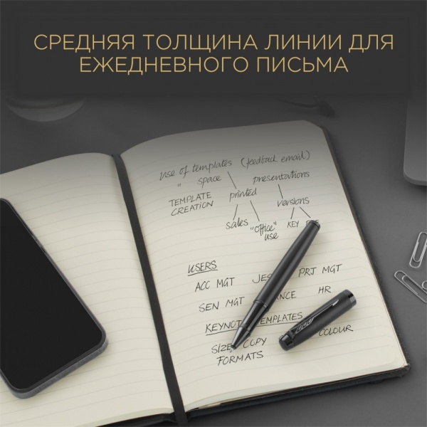 Стержень Parker для ручки-роллера Z01 в тубе, размер: средний, цвет:черный