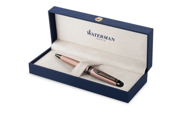 Шариковая ручка Waterman Expert Rose Gold, цвет чернил Mblue,  в подарочной упаковке