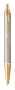 Шариковая ручка Parker IM Premium Warm Silver (grey)  GT, стержень: M, цвет чернил: blue, в подарочной упаковке.