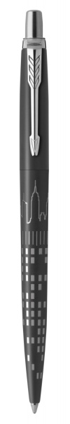 Шариковая ручка Jotter New York Black CT, стержень: M, цвет чернил: blue, в подарочной упаковке