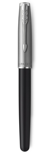 Ручка-роллер Parker Sonnet Entry Point Black Steel CT, стержень: F, цвет чернил: black, в подарочной упаковке