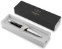 Шариковая ручка Parker Urban (матовый черный лак) Muted Black Chrome Trim, стержень: M, цвет чернил: blue/black, в подарочной упаковке.